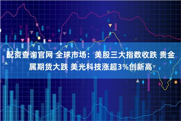 配资查询官网 全球市场：美股三大指数收跌 贵金属期货大跌 美光科技涨超3%创新高